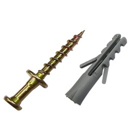 Aretro Clock Hanging Kit with 4.2x25mm Screw and 6mm Wall Plug, Metal Hardware Set