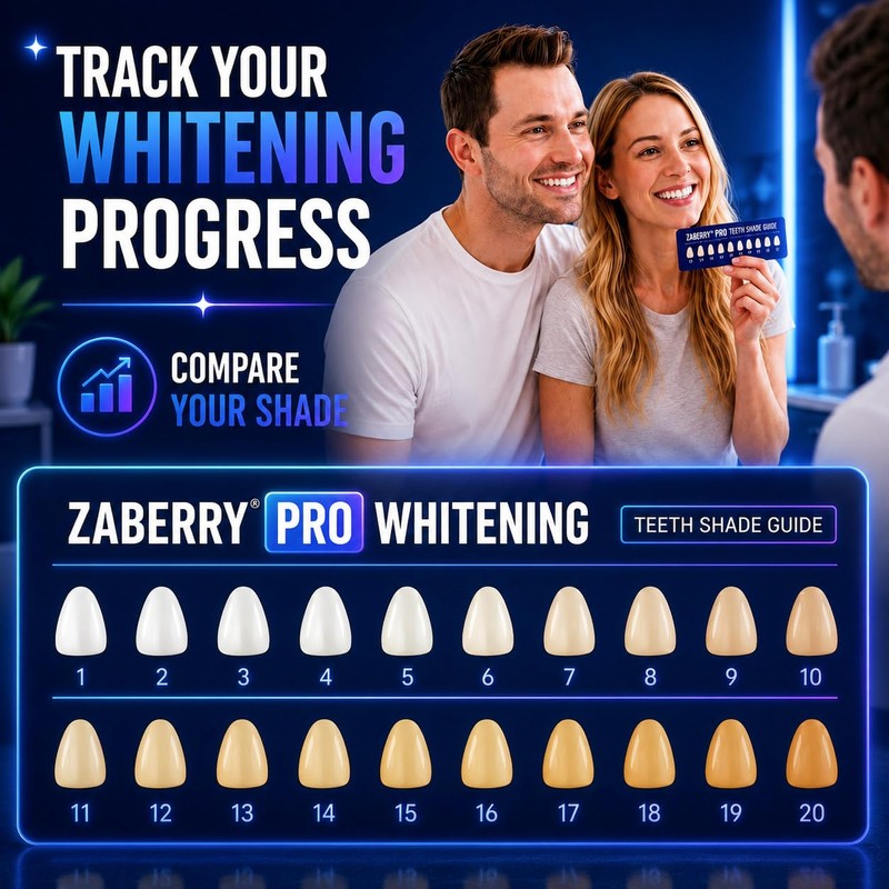 ZABERRY Teeth Whitening Kit with 2 x 10ml Gel +