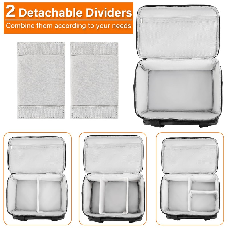 Sewing Accessories Organizer Case with Shoulder Strap,Double Layer Sewing Storage