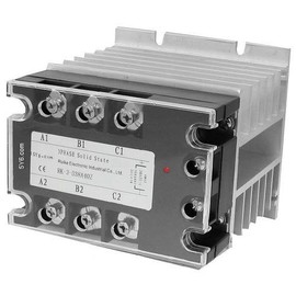 Electrodepot Silent Lighting Contactor 3 Pole, 40Amp, Motor 30A, 30Amp, Heater 40A, 120V Coil, Solid State SSR 3 Phase