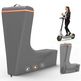 NYFITY Electric Scooter Cover,All Season Universal Scooter Cover for 300W to 2000W Electric Scooters,Outdoor Waterproof and Dustproof Scooter Covers,54X28X52,Gray