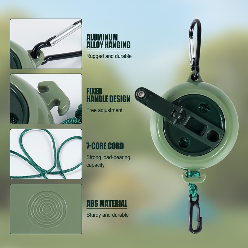 SYWAN Retractable etractable Gear & Bow Hoist, 2pcs 33FT Retractable