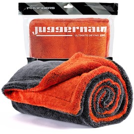 ProFibers Juggernaut 1600 GSM Car Drying Towel, Holds 13 lbs, Extra Large 38x24 Microfiber Drying Towels Car Detailing, Twisted-Loop, Streak/Scratch-Free, 70/30 Blend