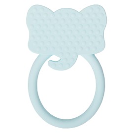 C.R. Gibson 100% Food Grade Silicone Elephant Baby Teether for Infants, 2.75" x 4.25", Multicolor
