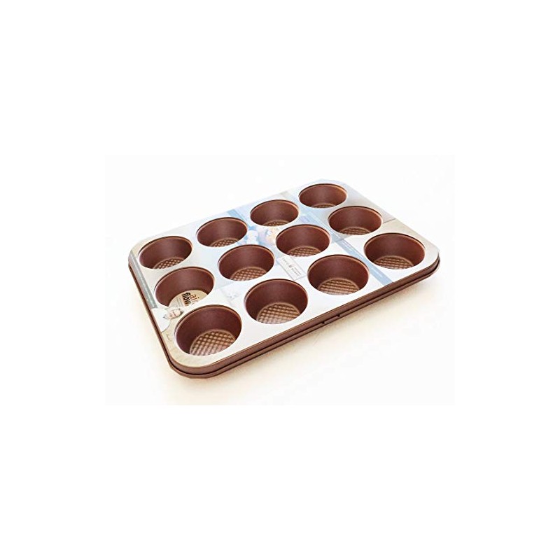 Alitaver David Burke Kitchen Commerical Weight 12 Cup Muffin Rose