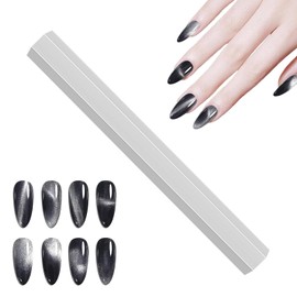 DANNEASY Cat Eye Nail Magnet Tool (Silver), Large Size Nail Art Magnet Stick Cat Eye Magnetic Nail Polish Strong Nail Magnets Wand Cat Eye Gel Nail Polish Magnet for Nails Salon