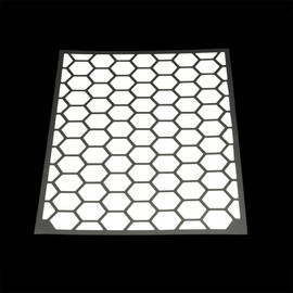 RydeSafe Calcomanías Reflectantes - Kit Hexagonal - Grande (Blanco)