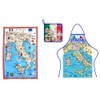 Set of 3 Tea Towel Apron Pot Holder Cotton Kitchen