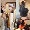 5 Pack Ponytail Extension Lace Base Hook and Loop Ponytail