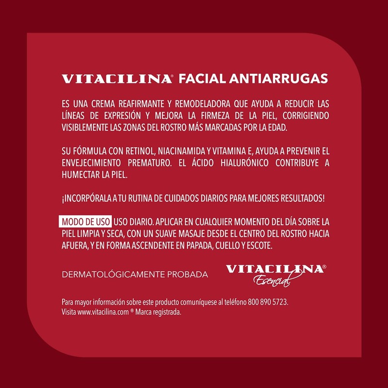 Vitacilina Crema Facial Antiarrugas 100g