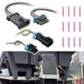 Auger/Spinner Wire Repair Harness Fit for Buyers SaltDogg SHPE2000 SHPE1500 SHPE4000 PRO2000 PRO2500 Male and Female Kit, Spinner and Auger Kit Replace 3017233 3017238