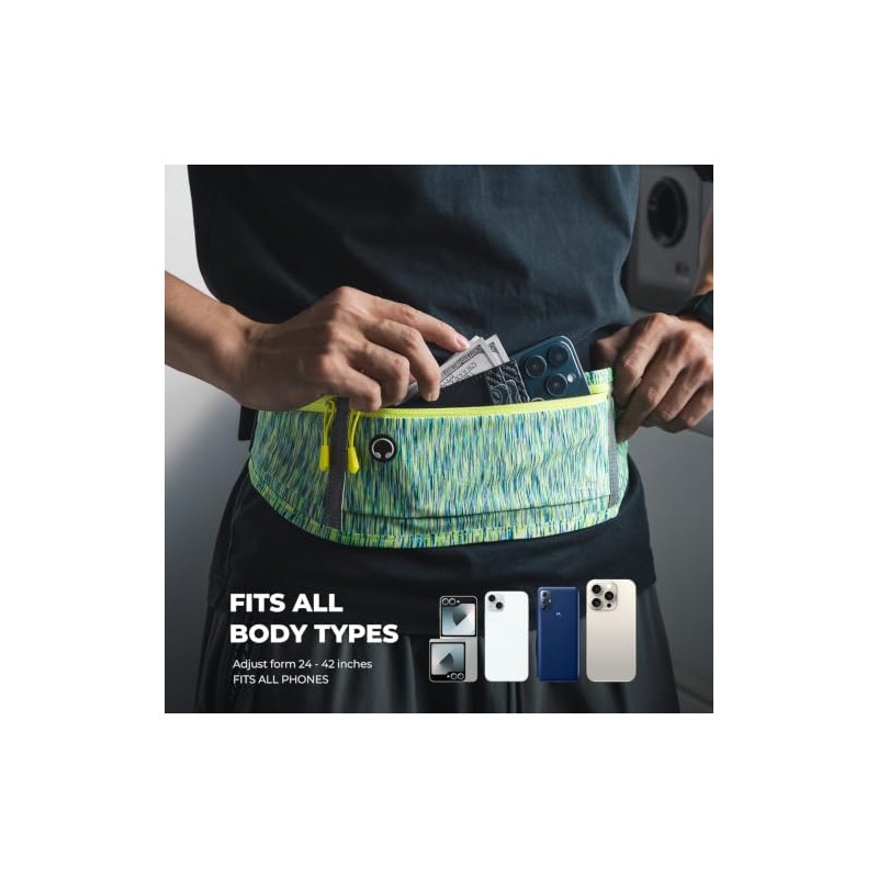 VULKIT - Cinturón delgado para correr para mujeres y hombres,