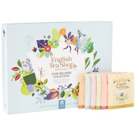 English Tea Shop Organic Your Wellness Collection Gift Pack - 48 Tea Bags Sachets - 6 Different Flavours.