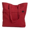 Terra Thread Organic Cotton Executive Work Tote Bag, Charcoal Grey