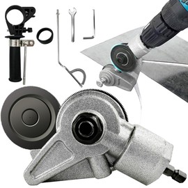 Updated Electric Drill Plate Cutter,Metal Nibbler Drill Attachment,Sheet Metal Cutter,Metal Shears with Adapter,Drill Cut Pro,Cutting Iron, Steel,Copper, Aluminum, White Sheet