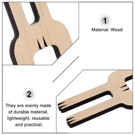 2Pcs Pom Pom Maker Wooden Fluff Ball Waver Needle for DIY Wool Yarn Knitting Craft Project