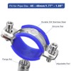 sourcing map 2Pcs Stainless Steel Pipe Supports Wall Mount Ceiling