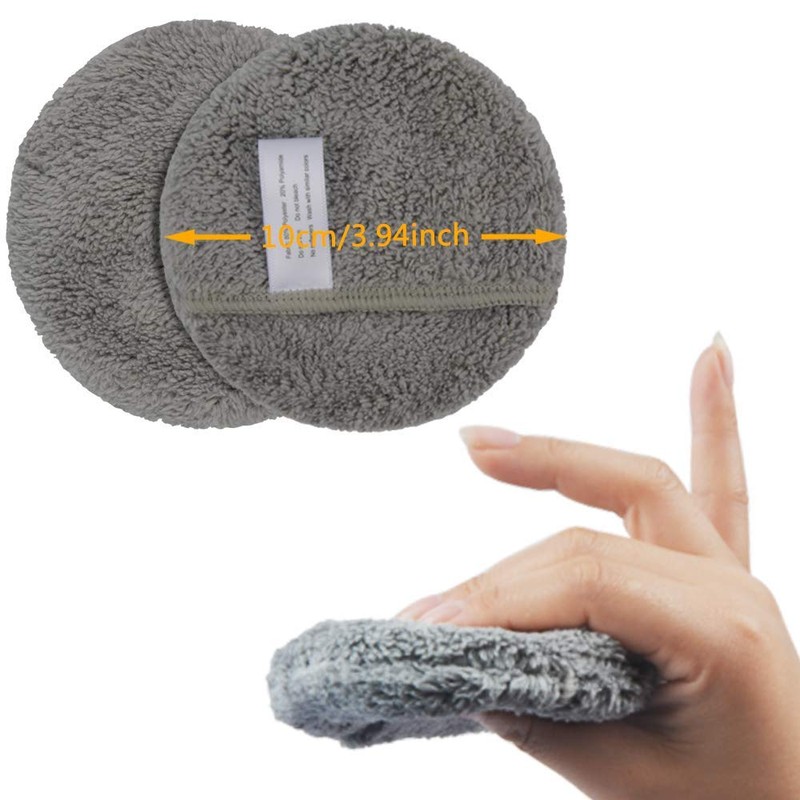 KinHwa Makeup Remover Pads Reusable Make-Up Pads Washable Microfibre Make-Up
