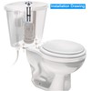 Toilet Push Button 48mm Thread Diameter Dual Push Flushing Button