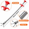 60cm Flexible Drain Snake with 4-Claw Grabber – Spring-Loaded Pipe