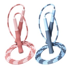 Redify Upgraded Soft Beaded Jump Rope for Kids,Tangle-Free Segmented Kids Jump Rope with Soft Anti-slip Handles,Adjustable Jumping Rope for Children Women and Men Fitness 9.2 Feet,Gifts for Kids