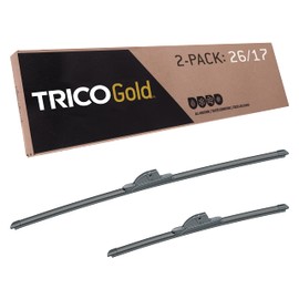 TRICO Gold™ (18-2617) 26 & 17 Inch Pack of 2 Automotive Replacement Windshield Wiper Blades for My Car Super Premium All Weather Beam Blade for Select Vehicle Models