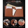 Kawaoto Men's Wallet 2-Fold Thin Pueblo Leather Genuine Leather Compact