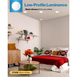 Sunco 16 Pack 6 Inch Ultra Thin LED Recessed Ceiling Lights Slim, 2700K Soft White, Dimmable, 14W, Wafer Thin, Canless with Junction Box.