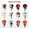Tin of 12 Guitar Plectrums Featuring 24 Famous Guitars -