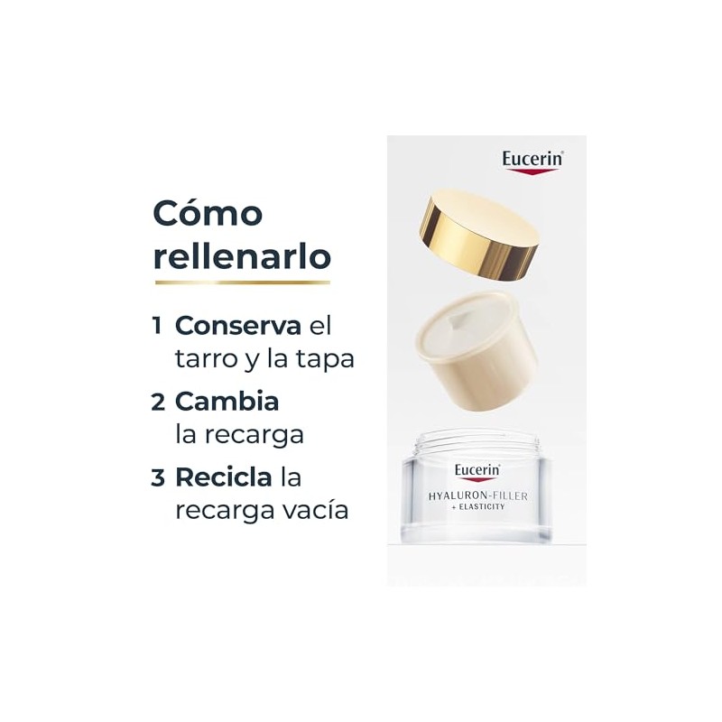EUCERIN HYALURON-FILLER +ELASTICITY CREMA DE DÍA FPS 30 (Refill 50
