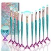Mermaid Makeup Brushes Set with Bag Citicolor Chubby Fish Foundation