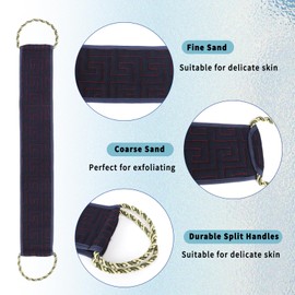 EOAMGO Back Scrubber, 2 pcs Back Exfoliator, Double-Sided Back Washer for Shower, Back Scrubbers for Use in Shower for Men & Women