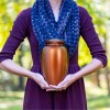 Classic Urns and Memorials Copper Memorial Urn with Display Case