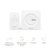 Garza - Portable Wireless Doorbell 1 Push Button + 1
