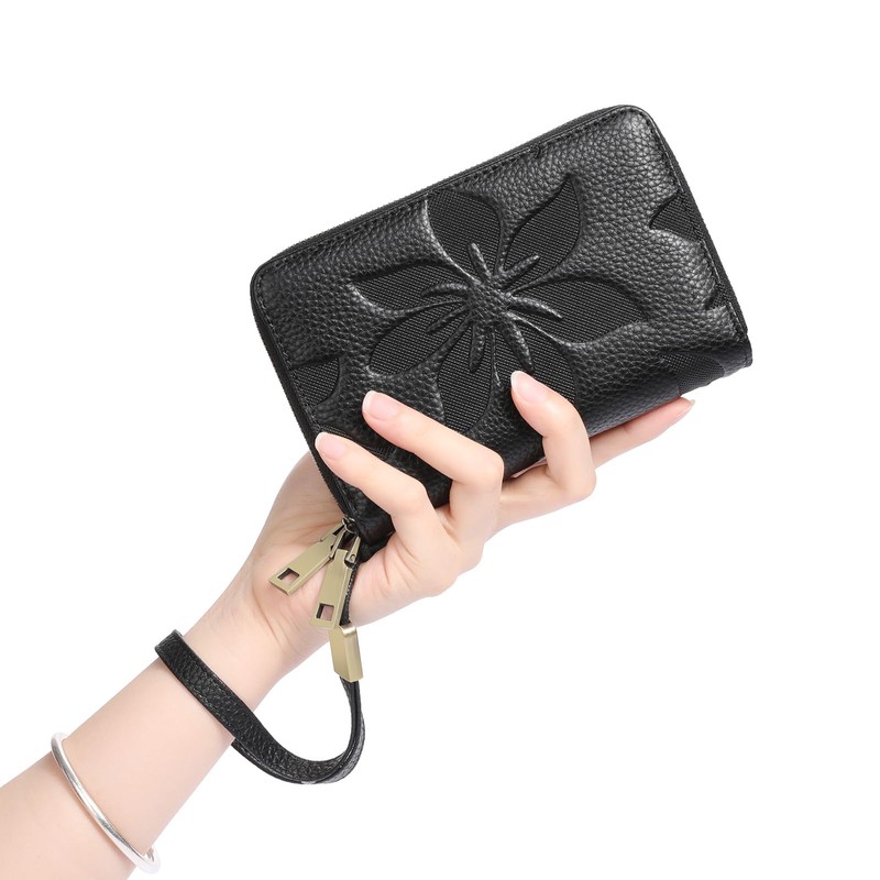 RNIEGA Women's Mini Wallet, Genuine Leather, Lightweight, Compact, Small Wallet