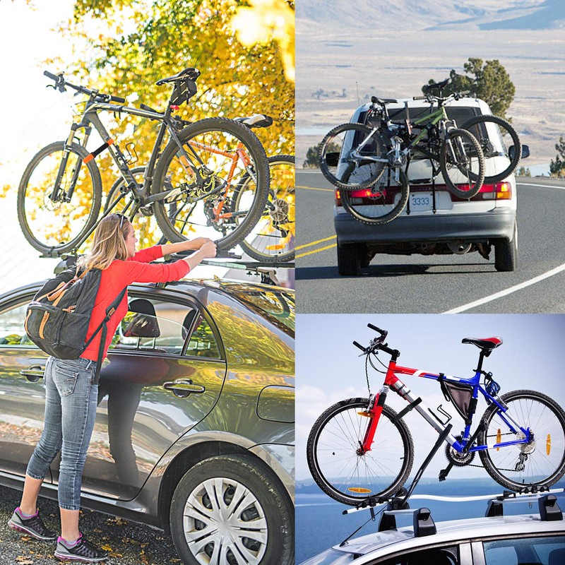 SANNIX 4 Pcs Reusable Bike Wheel Strap Adjustable Bike Wheel