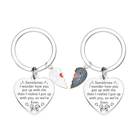 Ghloyza 2 Pcs Couple Matching Keyrings For Couples I Love You Gifts Valentines Day Gifts For Boyfriend Girlfriend Couples Keyring For Wife Husband Him Her