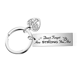 Inspirational Keyring Strong Keyring Inspirational Gifts Motivational Keyring Encouragement Gifts Birthday Gifts Christmas Basket Stuffers Gifts for Daughter Son Sister Niece Best Friend Keyring