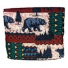 DeLeon BLACK BEAR Wilderness Cabin Quilted Queen Size Blanket w/