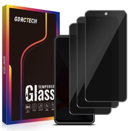 GDRCTech [3-Pack Privacy Screen Protector for Motorola Moto G 5G 2025 Tempered Glass, Bubble Free, Easy to Install, 9H Hardness