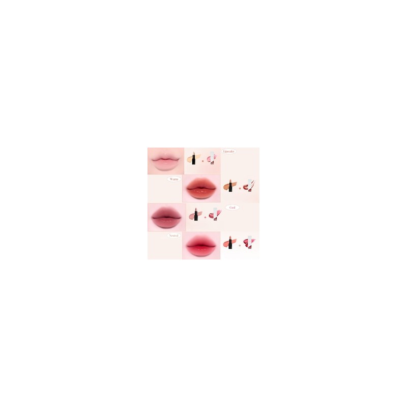 QUA-T My Mood Velvet Lipstick Base Lip 3.5g, Color:Mood Veilmauve