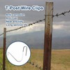 T-Post Clips Galvanized Steel Fence Clips 250 PCS 10 Gauge