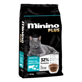 Alimento seco Minino Plus gato adulto 10kg