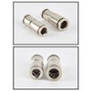 Straight Push to Connect Connector, 2 Pack PU-10 Pneumatic Fitting