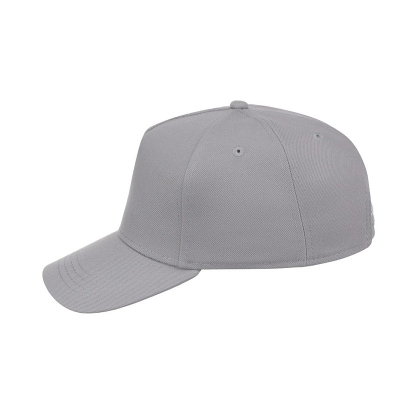 Lids Blank Hook Shot A-Frame Adjustable Snapback Hat, Light Grey