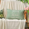 AVOIN colorlife Home Sweet Home Eucalyptus Leaves Throw Pillow Covers,