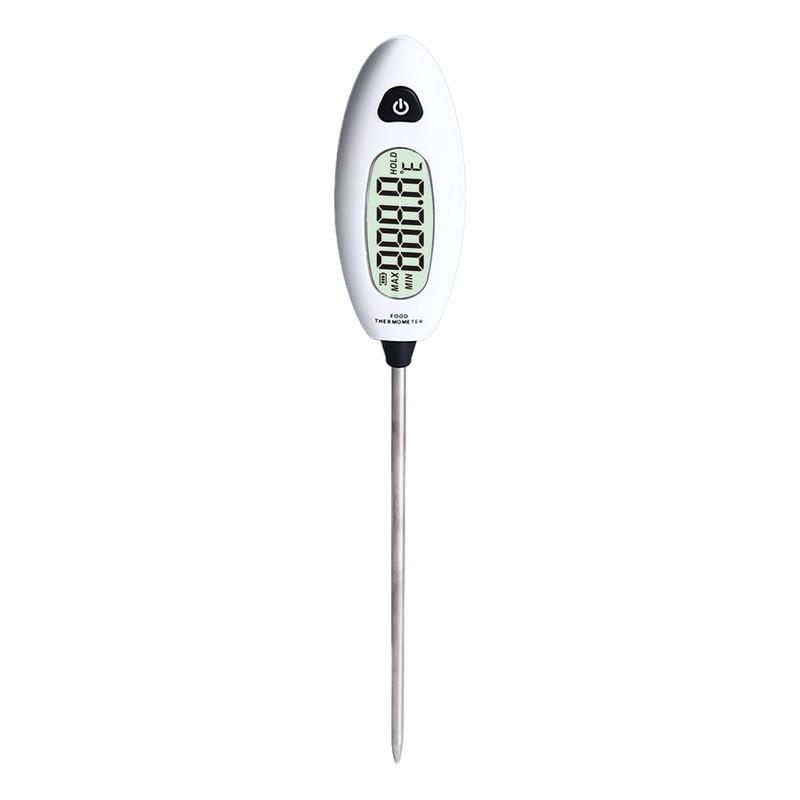 Food Thermometer Digital LCD Display Stainless Steel Probe for Home