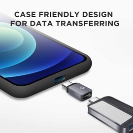 Afterplug USB C Extension Adapter, USB-C Male to Female, Thunderbolt 3/4/5 Extender, 80Gbps, 8K@60Hz Video, 240W PD (2-Pack), Space Gray