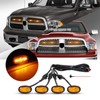 4 Pcs Led Grill Lights Compatible with 2013-2018 RAM 1500