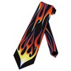 Three Rooker Hot Rod Flame Tie Mens Necktie